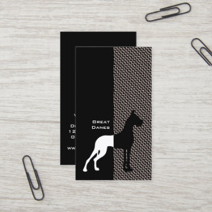 Cartes de visite recadrées de Dogue Allemand