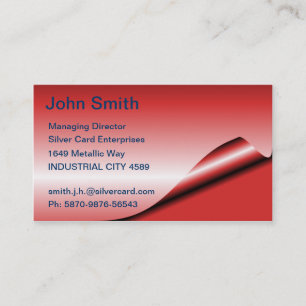 Cartes de visite Red Foil