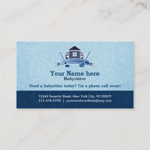 Cartes de visite résidentiels de nettoyage
