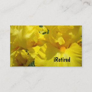 Cartes de visite Retraite Nature Iris pour retrait