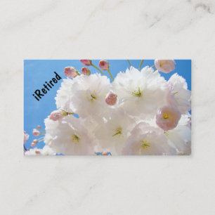 Cartes de visite retraite personnelle Fleur Floral