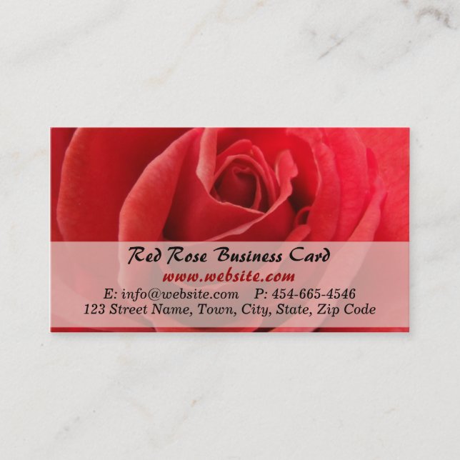 Cartes de visite roses (Devant)