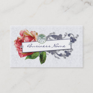 Cartes de visite roses de Français