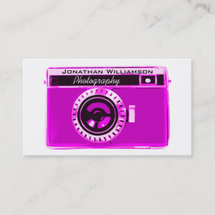 Cartes de visite roses de photographie