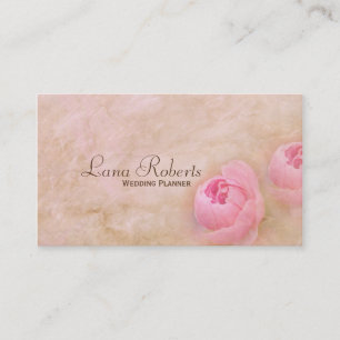 Cartes de visite roses de wedding planner de roses