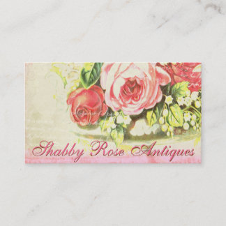 Cartes de visite roses minables 2 de collection de