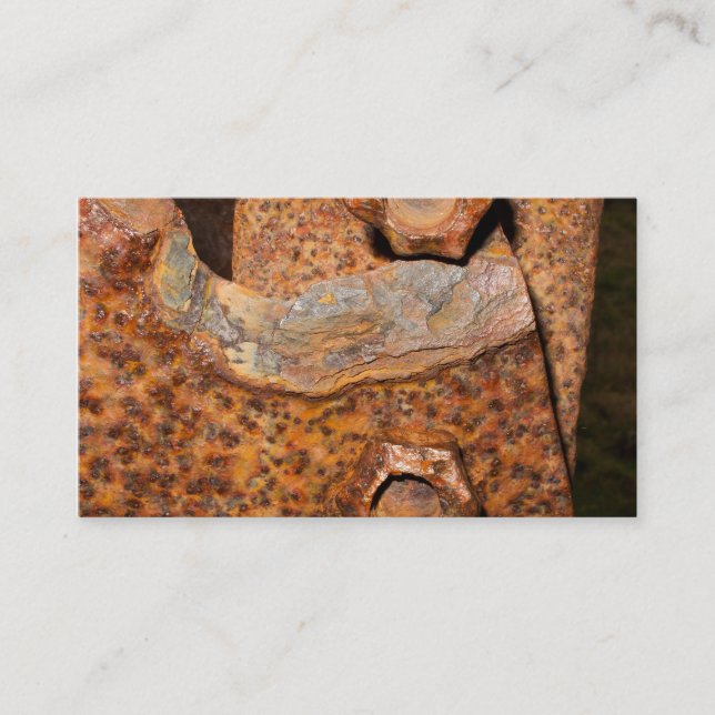 Cartes de visite rouillés de boulons et de vis (Devant)