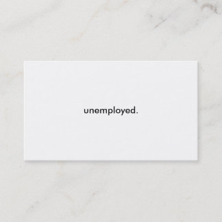 cartes de visite sans emploi