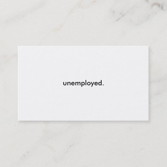 cartes de visite sans emploi (Devant)