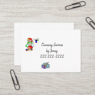 Cartes de visite, Services de nettoyage