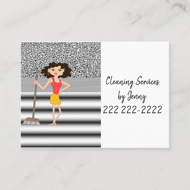 Cartes de visite, Services de nettoyage (Devant)