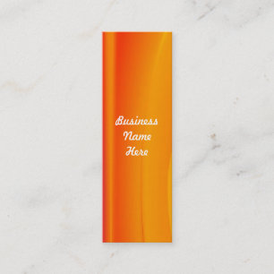 Cartes de visite Signets Abstraits Orange