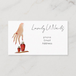 Cartes de visite Simple Chic Ongles