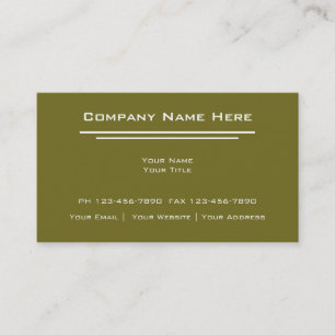 Cartes de visite simples
