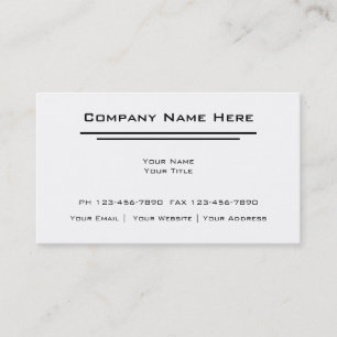 Cartes de visite simples