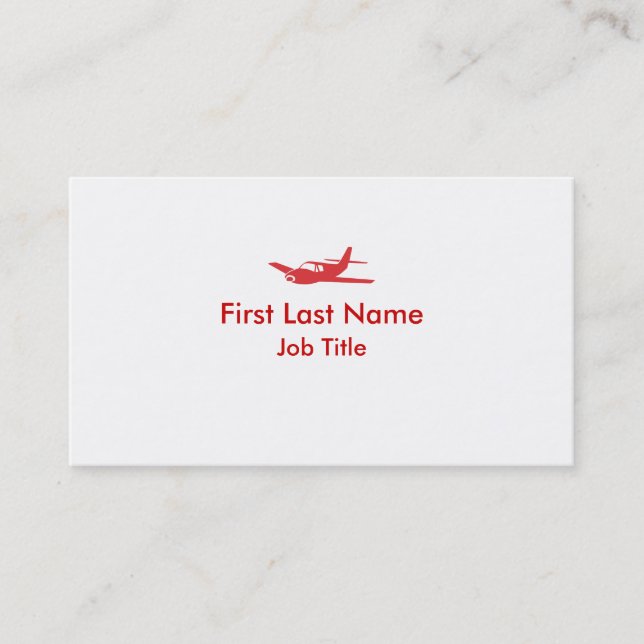 Cartes de visite simples blancs rouges de coutume (Devant)