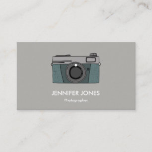 Cartes de visite simples d'appareil-photo de