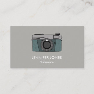 Cartes de visite simples d'appareil-photo de