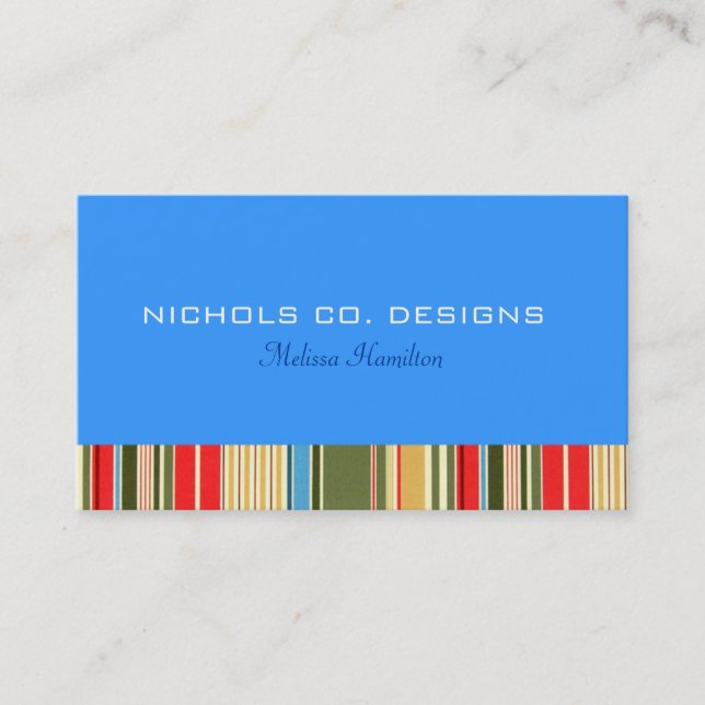 Cartes de visite simples de bandes (Devant)