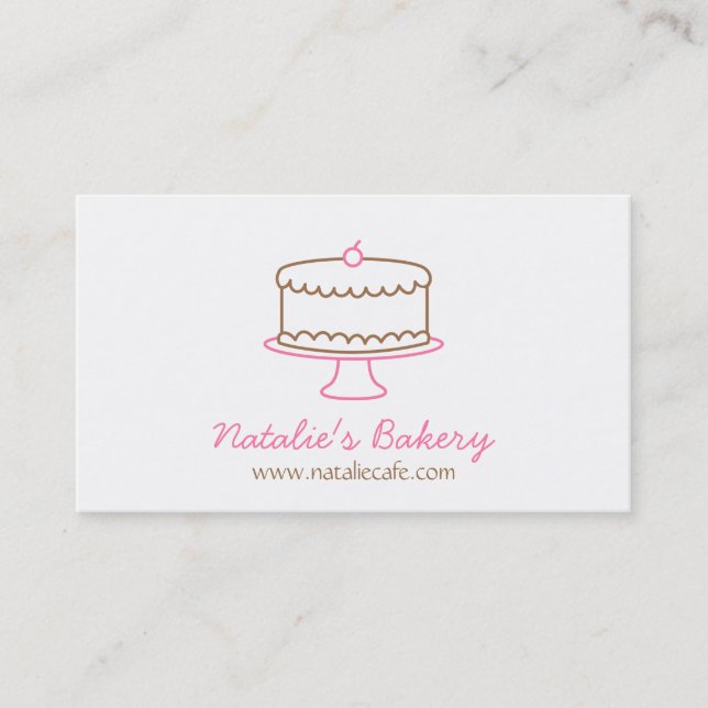Cartes de visite simples de boulangerie de (Devant)