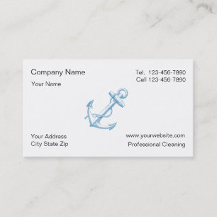 Cartes de visite simples de canotage