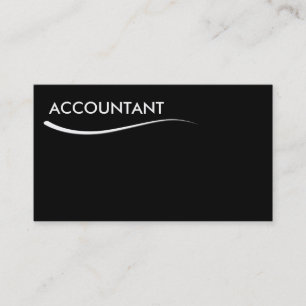 Cartes de visite simples de comptable