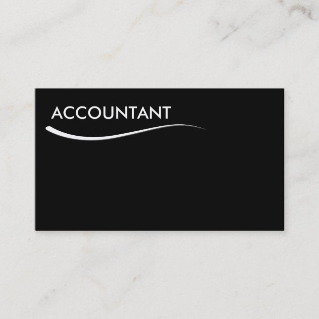 Cartes de visite simples de comptable (Devant)