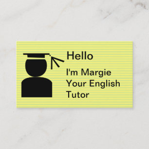 Cartes de visite simples de cours particuliers