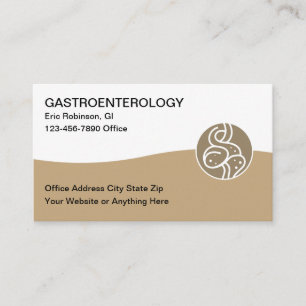 Cartes de visite simples de gastroentérologue