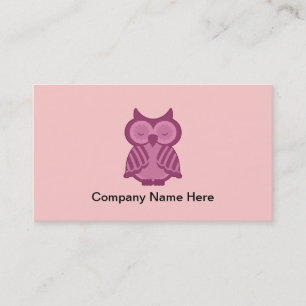 Cartes de visite simples de hibou