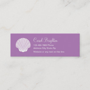 Cartes de visite simples de plage