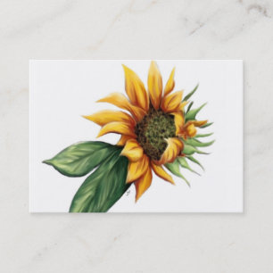 Cartes de visite simples de tournesol