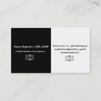 Cartes de visite simples et élégants de
