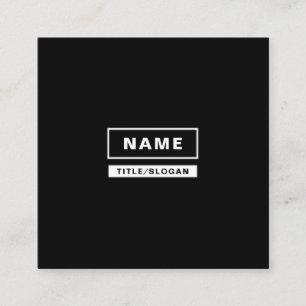 Cartes de visite simples minimalistes de carré de
