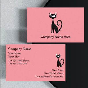 Cartes de visite simples pour chats