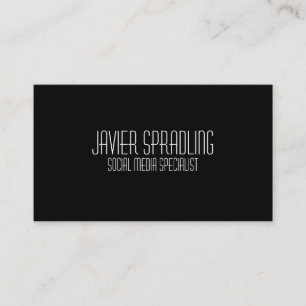 Cartes de visite sociaux de spécialiste en média