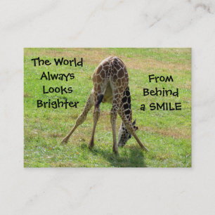 Cartes de visite souriants