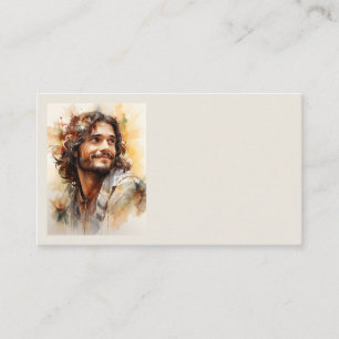 Cartes de visite souriants de Jésus