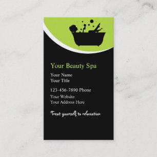 Cartes de visite Spas de beauté