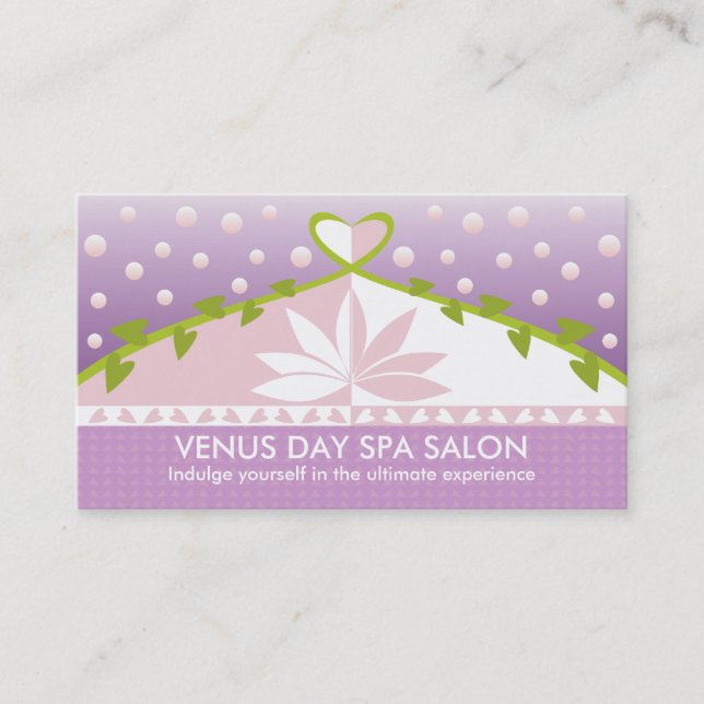 Cartes de visite Spas du Lotus Day (Devant)