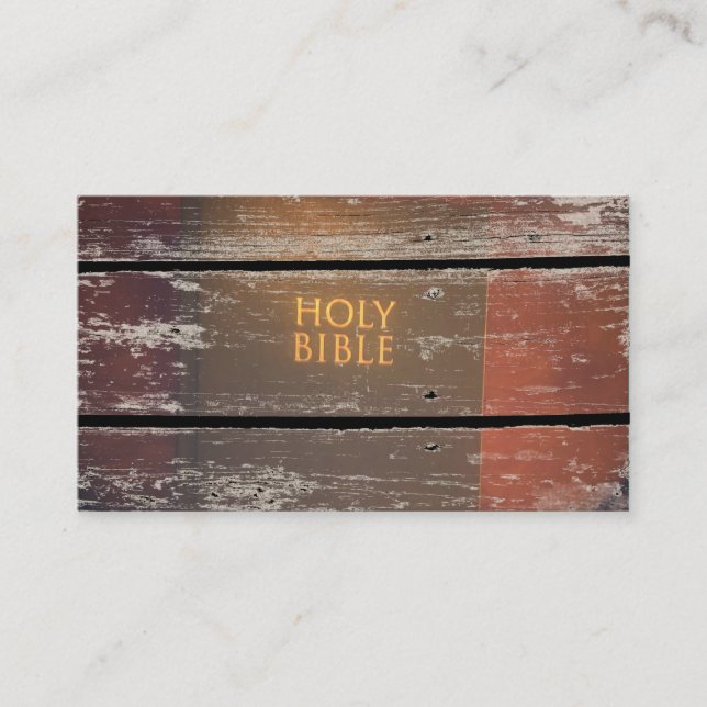 Cartes de visite spirituels d'église de bible (Devant)