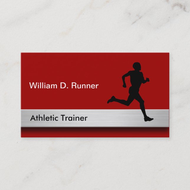 Cartes de visite sportifs de professionnel (Devant)
