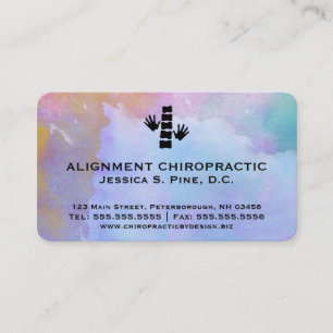 Cartes de visite standard de chiropractie