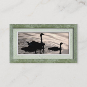 Cartes de visite - style 01 (vert) de cadre de