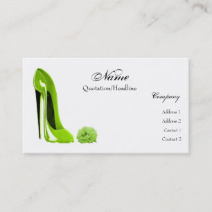 Cartes de visite stylets d'art de chaussure