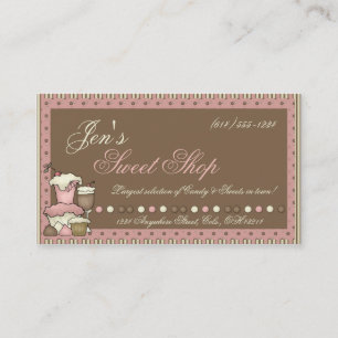 Cartes de visite : : Sucrerie, petits gâteaux et