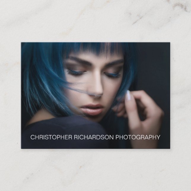 Cartes de visite sur la photographie simples et él (Devant)