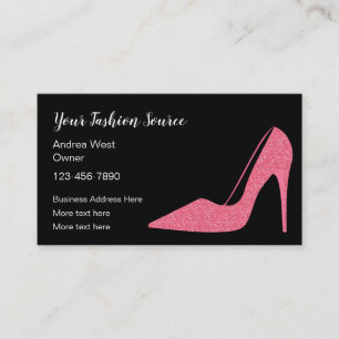 Cartes de visite sur le thème des chaussures de mo