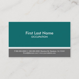 Cartes de visite sur mesure couleur gris d'aqua fo
