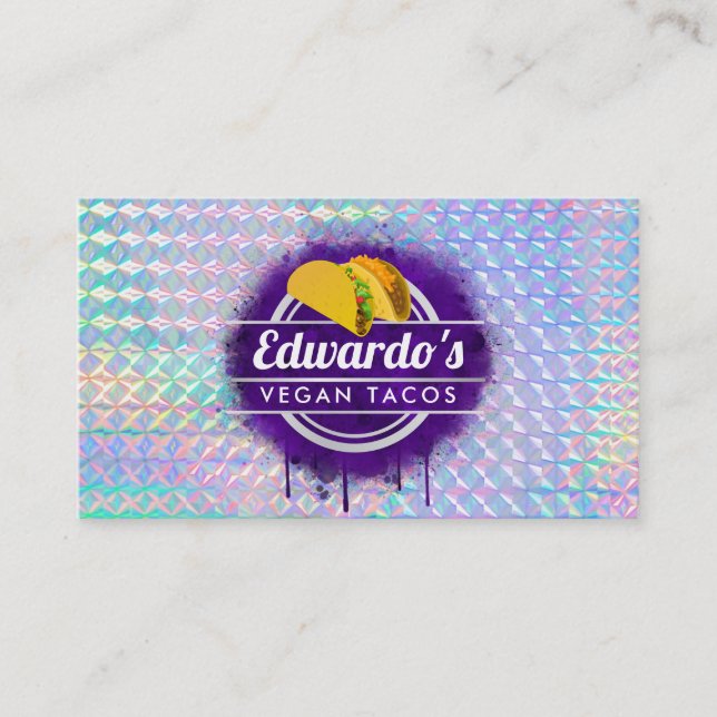 Cartes de visite Taco personnalisables (Devant)
